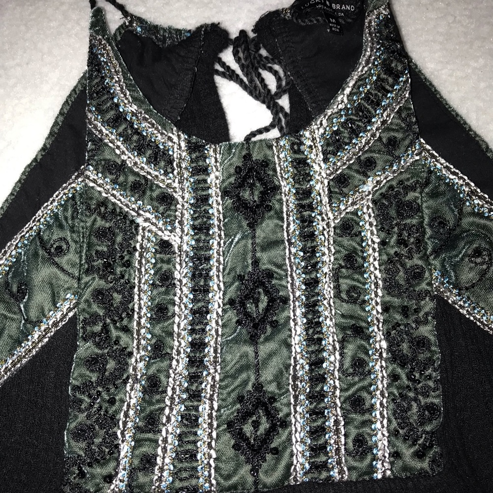 📦 SALE | NWOT Lucky Brand Beaded High Neck Top - Picture 2 of 4